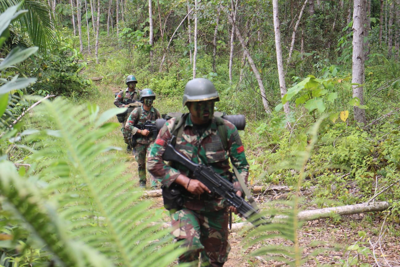 Persiapkan Diri ke Papua, Yonif 614/RJP Gelar Latihan Berat di Malinau