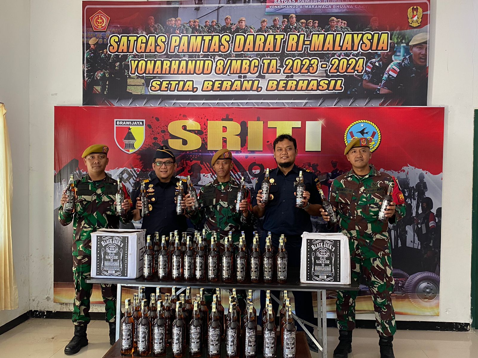 Barang Bukti Miras Ilegal.