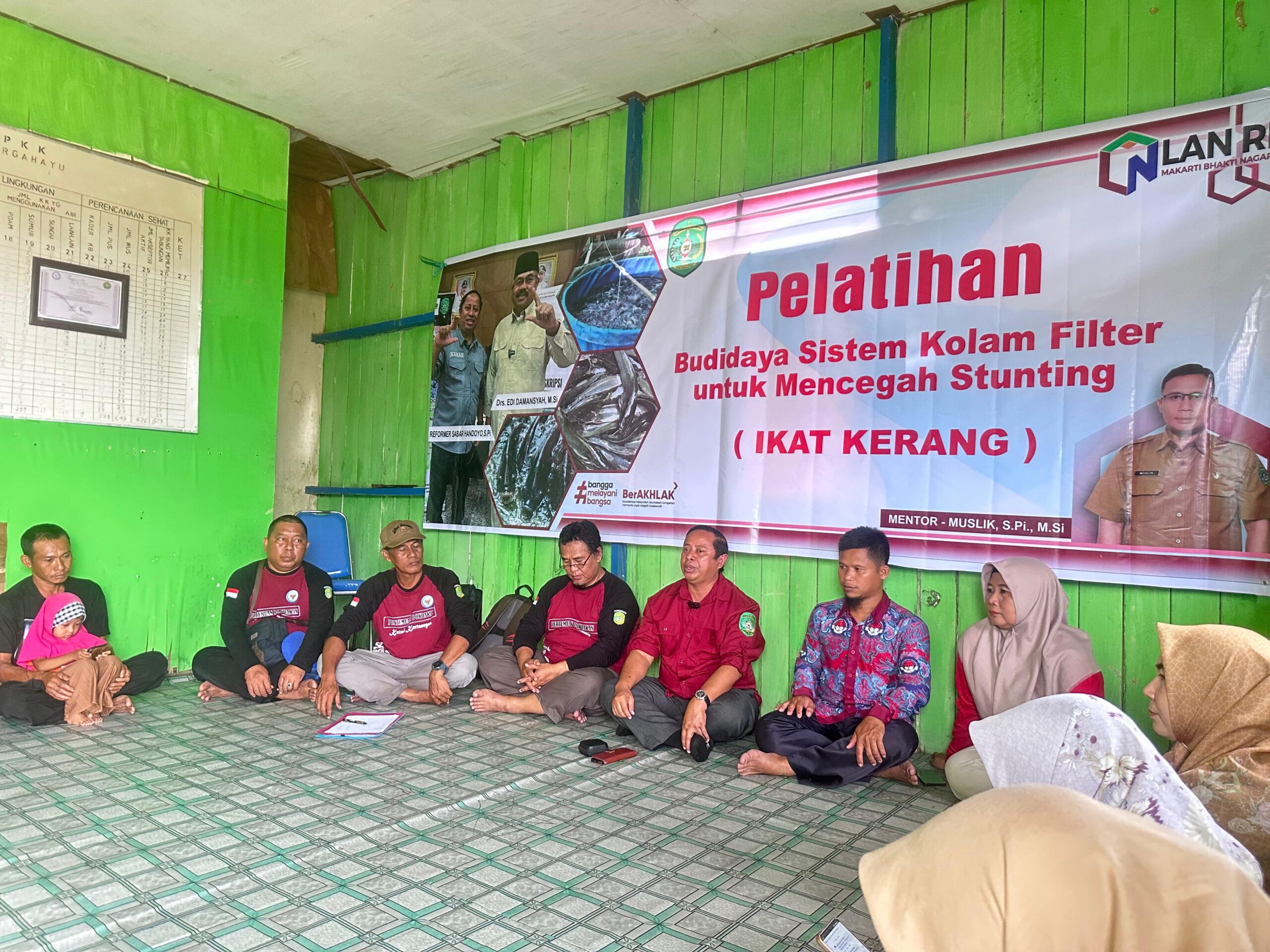 Tingkatkan Produksi Ikan dan Cegah Stunting, DKP Kukar Adakan Pelatihan IKAT KERANG